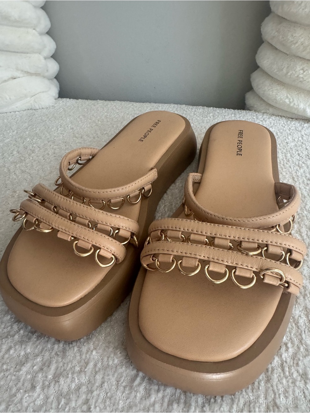Free People Midas Touch Platform Sandal NWT